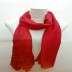 Designer Half Net Stole- Rose Red